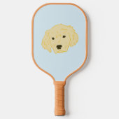 Golden Retriever Pickleball Paddle (Voorkant)