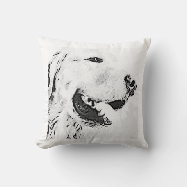 Golden Retriever Pillow Kussen (Voorkant)