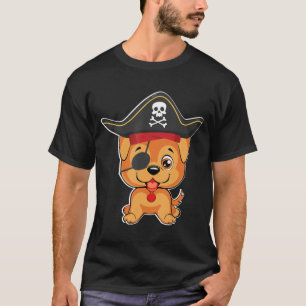 Golden Retriever Pirate Costume Halloween Dog Love T-shirt