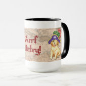 Golden Retriever Pirate Mok (Voorkant rechts)