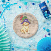 Golden Retriever Pirate Papieren Bordje (Feest)