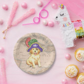 Golden Retriever Pirate Papieren Bordje (Feest)