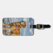 Golden Retriever Plaats je eigen foto-Bagagelabel Bagagelabel (Voorkant horizontaal)