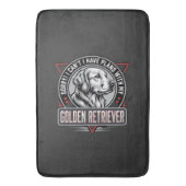 Golden Retriever Plannen Hond Badge Ontwerp Badmat (Voorkant Verticaal)