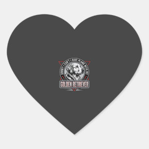 Golden Retriever Plannen Hond Badge Ontwerp Hart Sticker