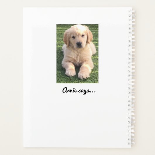 Golden Retriever Planner (Achterkant)