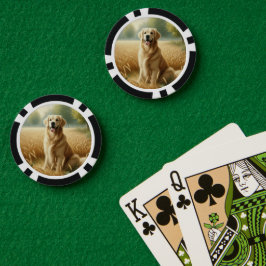 Golden Retriever Poker Chips