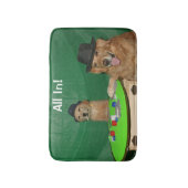 Golden Retriever Poker Pups Badmat (Voorkant Verticaal)