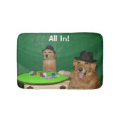 Golden Retriever Poker Pups Badmat (Voorkant)
