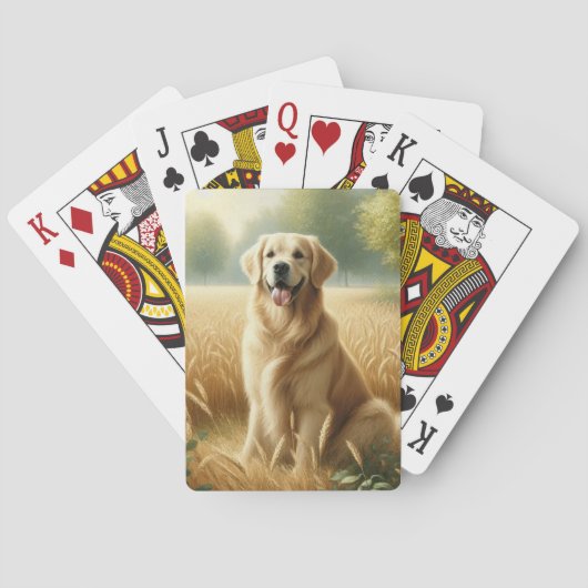 Golden Retriever Pokerkaarten (Achterkant)