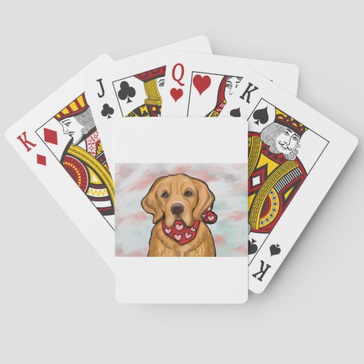 Golden Retriever Pokerkaarten (Achterkant)