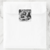 Golden Retriever Polar Paws Vierkante Sticker (Tas)