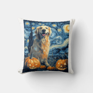 Golden Retriever Pompoen Sterrennacht Hondenmoeder Kussen