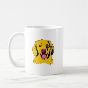 Golden Retriever Pop Art Koffiemok