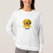 Golden Retriever Pop Art T-shirt (Voorkant)