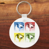 Golden Retriever Pop Sleutelhanger (Voorkant)