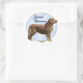 Golden Retriever Portrait Sticker (Tas)