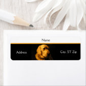 Golden Retriever Portret Adres Label (Insitu)