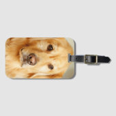 Golden Retriever Portret Bagagelabel (Voorkant (horizontaal))