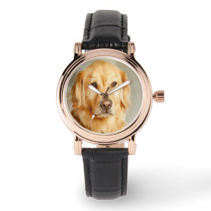 Golden Retriever Portret Horloge
