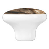 Golden Retriever Portret Keramische Knop (Zijkant)