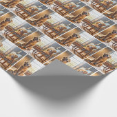 Golden Retriever Portret op Canvas Cadeaupapier (Hoek)