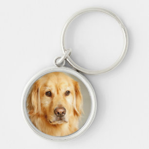 Golden Retriever Portret Sleutelhanger