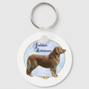 Golden Retriever Portret Sleutelhanger
