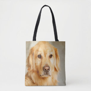 Golden Retriever Portret Tote Bag