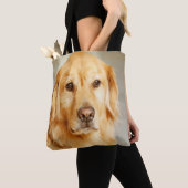 Golden Retriever Portret Tote Bag (Dichtbij)
