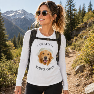 Golden Retriever Positieve Vibes Alleen Foto Meisj