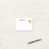 Golden Retriever Post-it® Notes (Op bureau)