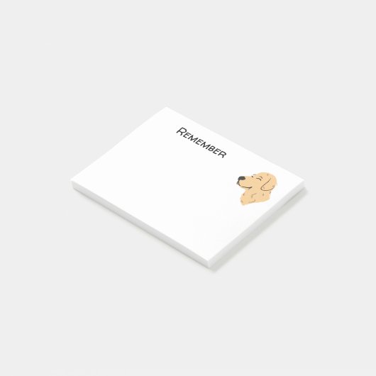 Golden Retriever Post-it® Notes (Schuin)