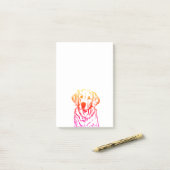 Golden Retriever Post-IT Notities Post-it® Notes (Op bureau)