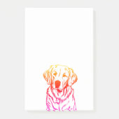 Golden Retriever Post-IT Notities Post-it® Notes (Voorkant)