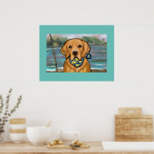 Golden Retriever Poster (Keuken)