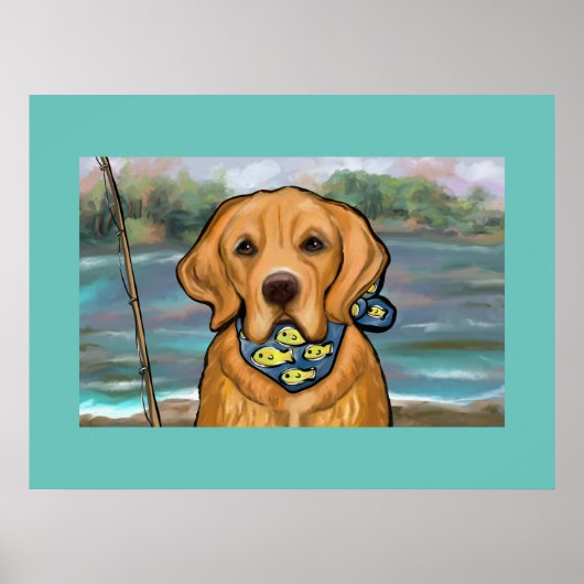 Golden Retriever Poster (Voorkant)