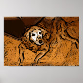 Golden Retriever Poster (Voorkant)