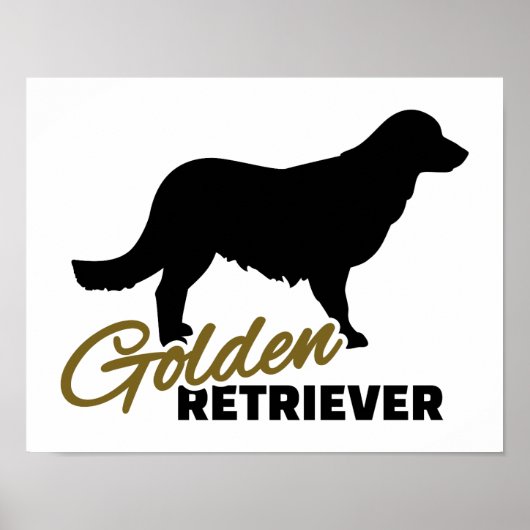 Golden Retriever Poster (Voorkant)