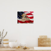 Golden Retriever Poster All American Puppy (Keuken)