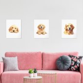 Golden Retriever Poster, Golden Retriever Wall Art Muurkunst Sets (Woonkamer)