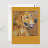 Golden Retriever-postkaart Briefkaart (Voorkant / Achterkant)