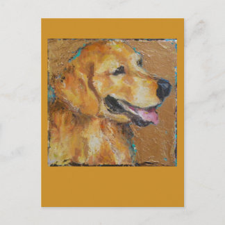 Golden Retriever-postkaart Briefkaart