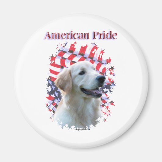 Golden Retriever Pride - Magneet (Voorkant)