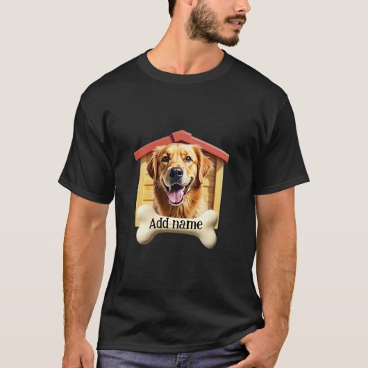 Golden Retriever  print op aanvraag T-shirt (Voorkant)