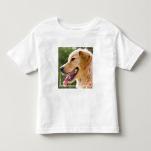 Golden Retriever profiel met tongen uit Kinder Shirts
