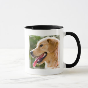Golden Retriever profiel met tongen uit Mok