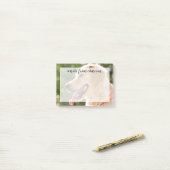 Golden Retriever profiel met tongen uit Post-it® Notes (Op bureau)