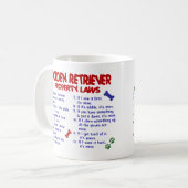 Golden Retriever Property Laws 2 Koffiemok (Voorkant links)