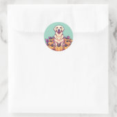 Golden Retriever Pumpkin Patch Stickers (Tas)